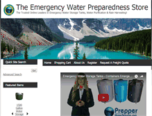 Tablet Screenshot of prepperwaterstorage.com